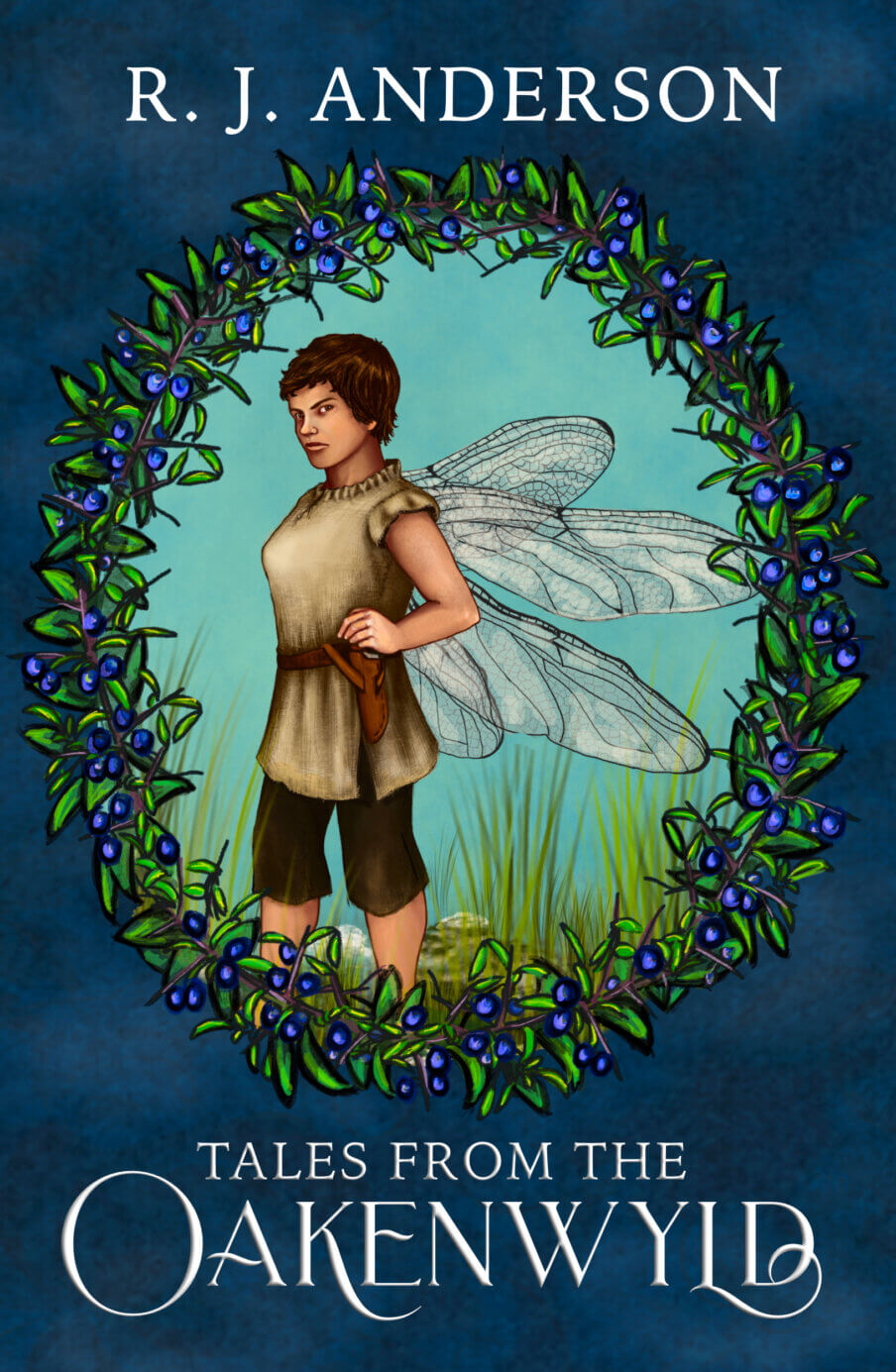 Tales from the Oakenwyld cover, featuring a grumpy-looking Thorn portrait by Kelsi Johnson